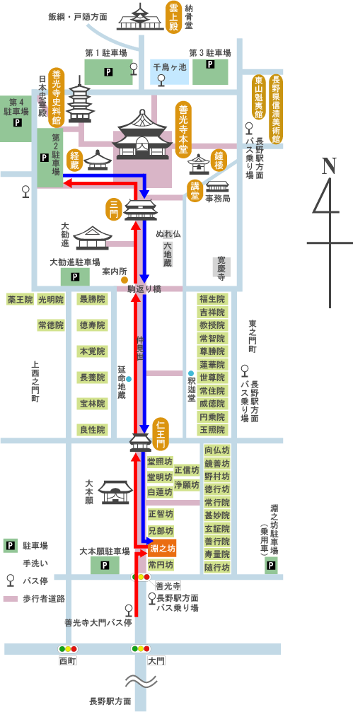 団体参拝案内図 団体参拝案内図